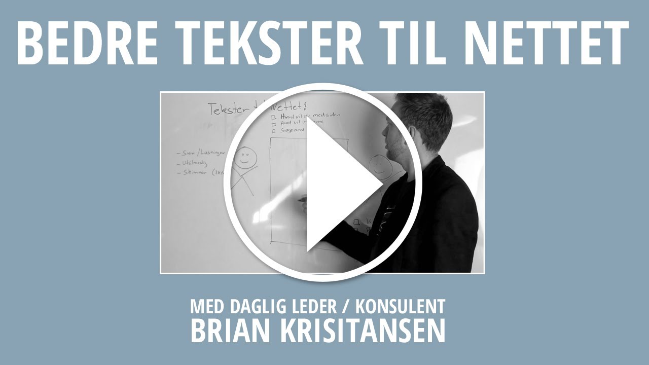 Billede tilhørende: Brian Kristiansen: Sådan skriver du en god webtekst