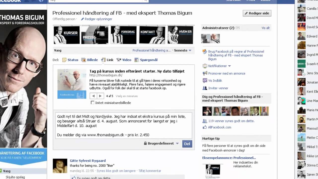 Billede tilhørende: Thomas Bigum: Målret opdateringerne på din Facebook-side